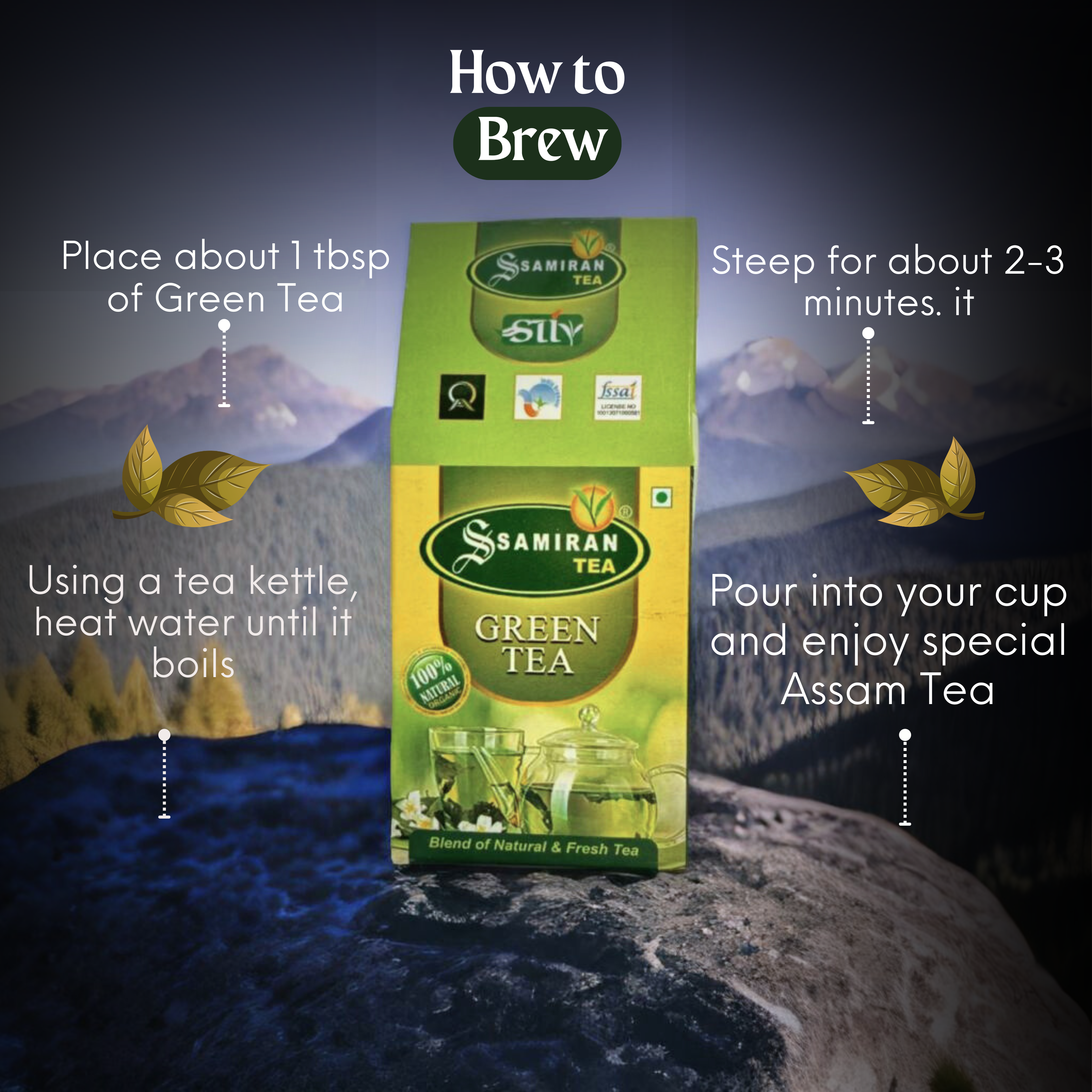 Combo pack of 1 Kg CTC Tea with 100 gm Green tea
