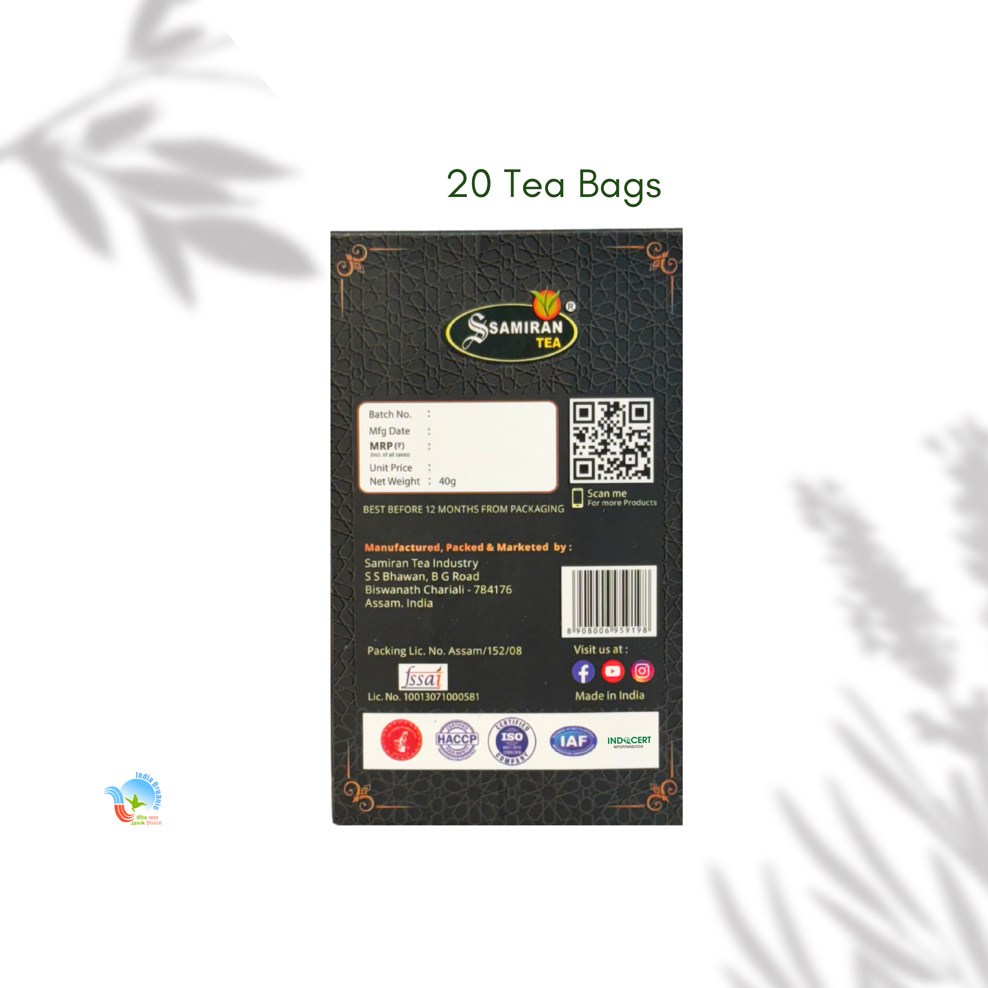 Samiran Organic Green Dip Tea