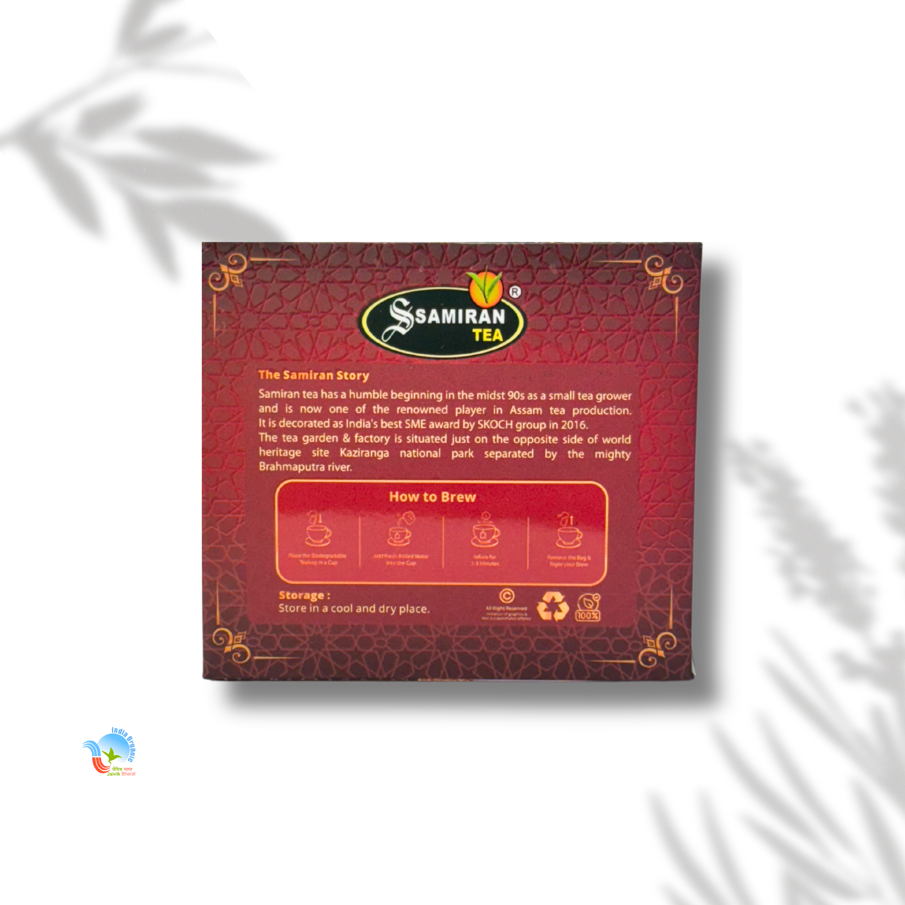 Organic Orthodox Dip Tea (20 Tea Bags)