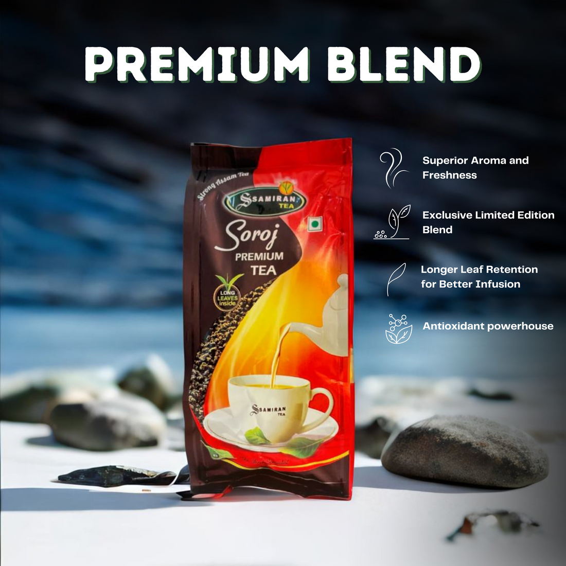 Buy 1 Get 2 for Free- Buy 5Kg Soroj Premium Tea, Get Two 250 Gm Orthodox Tea Packets RS 2400/-